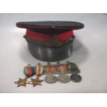 A WWII group of 5 medals to Sgt H A Gunton RA, including Territorial medal, 2 Stars, Defence and