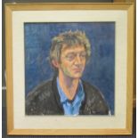Thomas (?) Portrait of a man, circa 1980's, signed, oil on board, 51 x 49cm