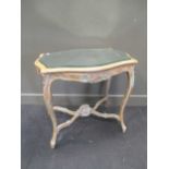 A French console table with mirrored top 75 x 84 x 60cm