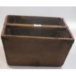 A Chinese wooden rice carrier 17 x 33 x 34cm