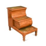 A Victorian mahogany step commode,