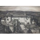 Sir Henry George Rushbury RA, RE, (1880-1968) Carceau, San Gimingnano sigend in pencil Etching 18