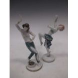 Two modern Rosenthal porcelain exotic dancers (2)