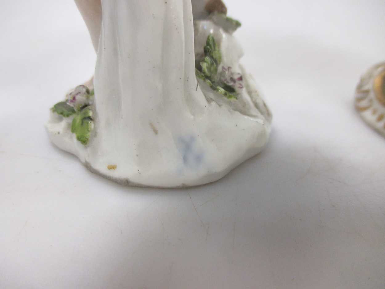 A 19th century Vienna porcelain figure of a monkey playing a trumpet, beehive mark; an 18th - Image 3 of 20