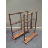 Two wooden folding clothes airers (2)