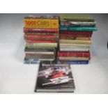 Various books on motor racing, cars, automobiles etc
