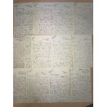 Crimean War, a series of thirteen autographed letters.