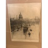 Five etchings of London and Westminster.