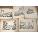 Scottish scenery, lithographs.