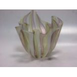 A Venini type Razzeletto vase 26cm high and 33cm diameterFootnote: Provenance: Julians Park,