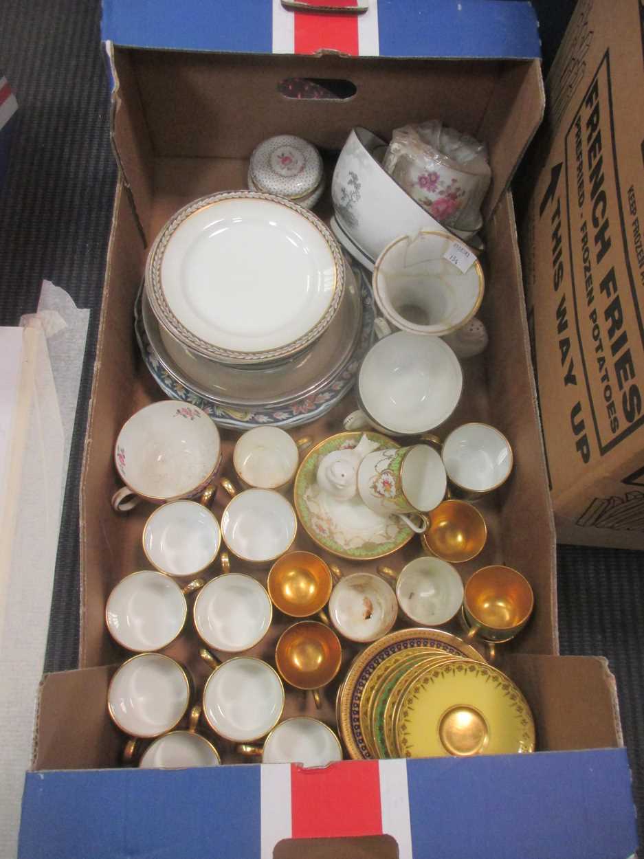 A Limoges Delvaux part coffee service together with a quantity of porcelain tea and coffee part - Bild 10 aus 19