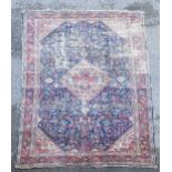 An unusual early C20 Persian carpet,for restoration,