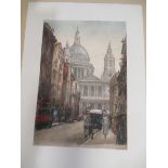 A portfolio of signed London scenes by Tatton Winter and C.H. Barraud