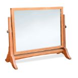 Attributed to Gordon Russell, a Cotswold School oak dressing table mirror,