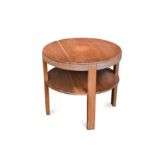 An Art Deco oak coffee table,