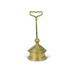 Attributed to Thomas Jeckyll for Robbins & Co., a brass door stop, circa 1880,