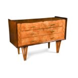 A mid-century continental sideboard chest,