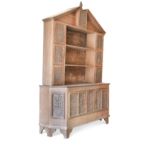 An estate made Arts & Crafts carved oak dresser,