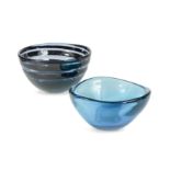 A Holmegaard banded glass bowl,