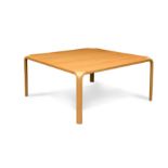 Alvar Aalto for Artek, a large ash and birch fan leg coffee or occasional table,