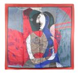 A Picasso silk scarf,