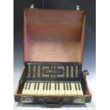 Galotta piano accordian in original wooden case, working order but not tested.