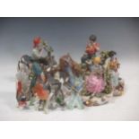 A collection of Goebel birds and Capodimonte figures