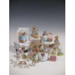 A collection of Beswick and Royal Albert Beatrix Potter figures, together with a baby bowl and a