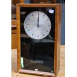 Gent of Leicester chronopher series 1, in teak case, glazed front, serial no. 60582A, 41cm high