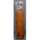 Telephone Manufacturing Company (TMC) Master clock, oak cased, 130cm high