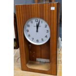 Synchronome later period reverse type electric master clock, by Westerstrands, (lacking glass),