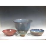 Amelie Richter (Bavarian-French, 20th century), a collection of four stoneware bowls, to include a