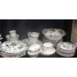 A large collection of English and continental ceramics to include Wedgwood Etruria, Royal Albert,