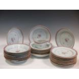 Chinese part dinner service, 18th century, some damages (35)