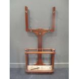 A late Victorian mahogany hall stand, 173 x 77 x 29cm