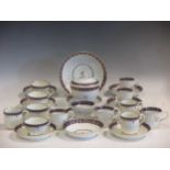 A collection of various Worcester tea cups and other items
