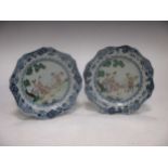A pair of 19th century Chinese export plates (2)