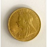 A Queen Victoria 'Old Head' full sovereign,