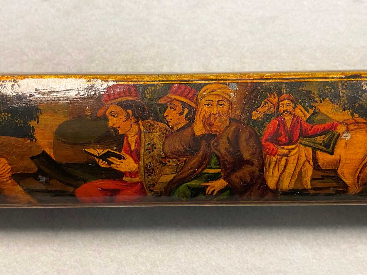 A Persian Qajar Qalamdan (pen box), - Bild 7 aus 10