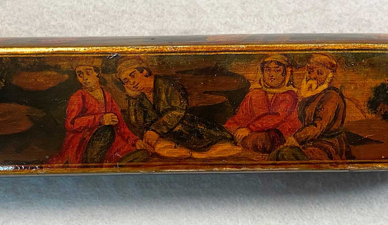 A Persian Qajar Qalamdan (pen box), - Bild 4 aus 10