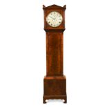 A Regency figured mahogany longcase clock,