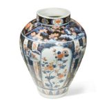 A Japanese porcelain large porcelain vase, Genroku, circa 1700,