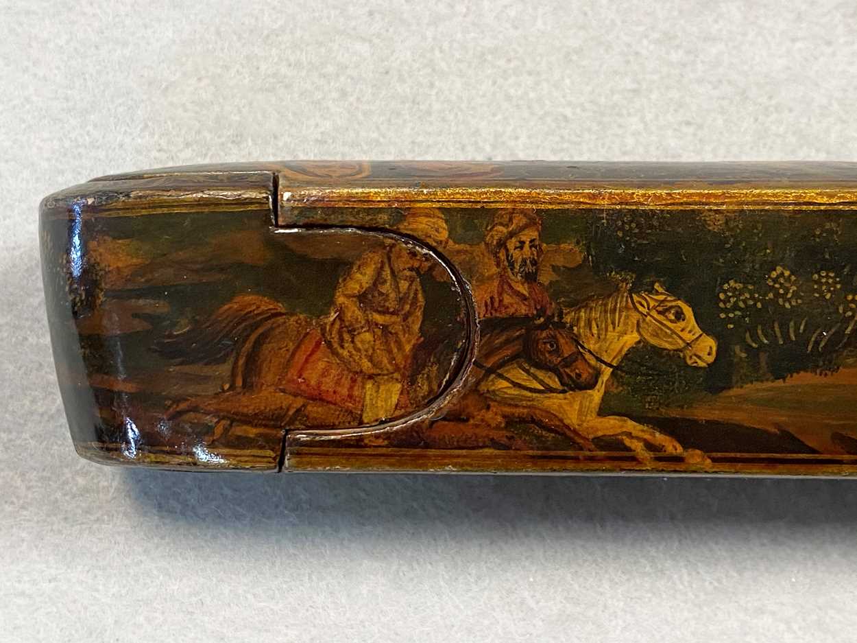 A Persian Qajar Qalamdan (pen box), - Bild 8 aus 10