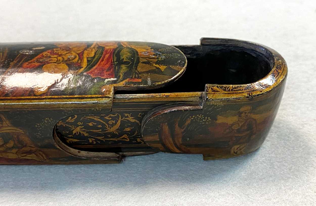 A Persian Qajar Qalamdan (pen box), - Bild 10 aus 10