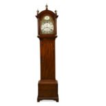 A George III mahogany longcase clock, circa 1800,