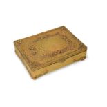 A gilt metal box,