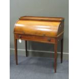 A 19th Century mahogany cylinder Bureau, 98 x 90 x 48cm