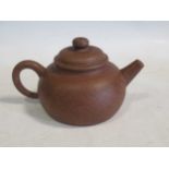 Yixing teapot, brown colour, seal mark to base