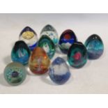 A collection of Caithness glass paperweights, all limited editions (10)