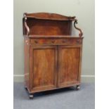 A Regency mahogany chiffonier. 138 x 95 x 43cm